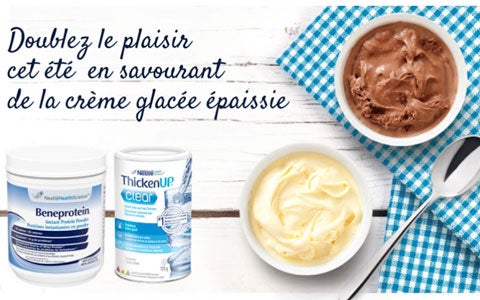 Recette de crème glacée ThickenUpMD Clear