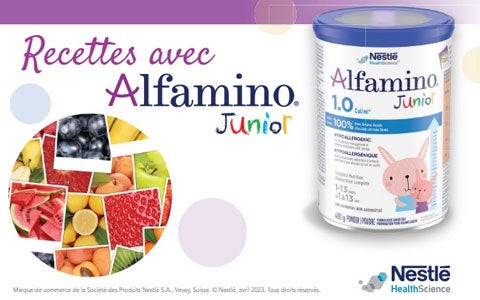 Recettes avec Marque AlfaminoMD Junior