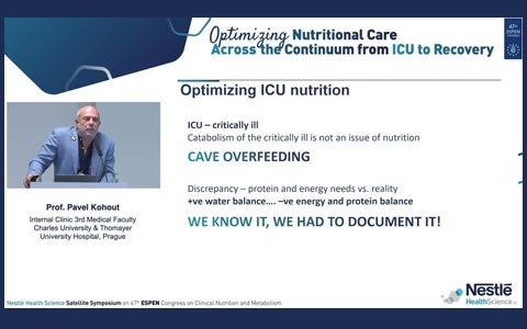 Optimizing Nutritional Care Across the Continuum from ICU to Recovery - ESPEN 2025 Satellite Symposium