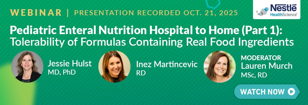 Webinar Pediatric Enteral Nutrition 
