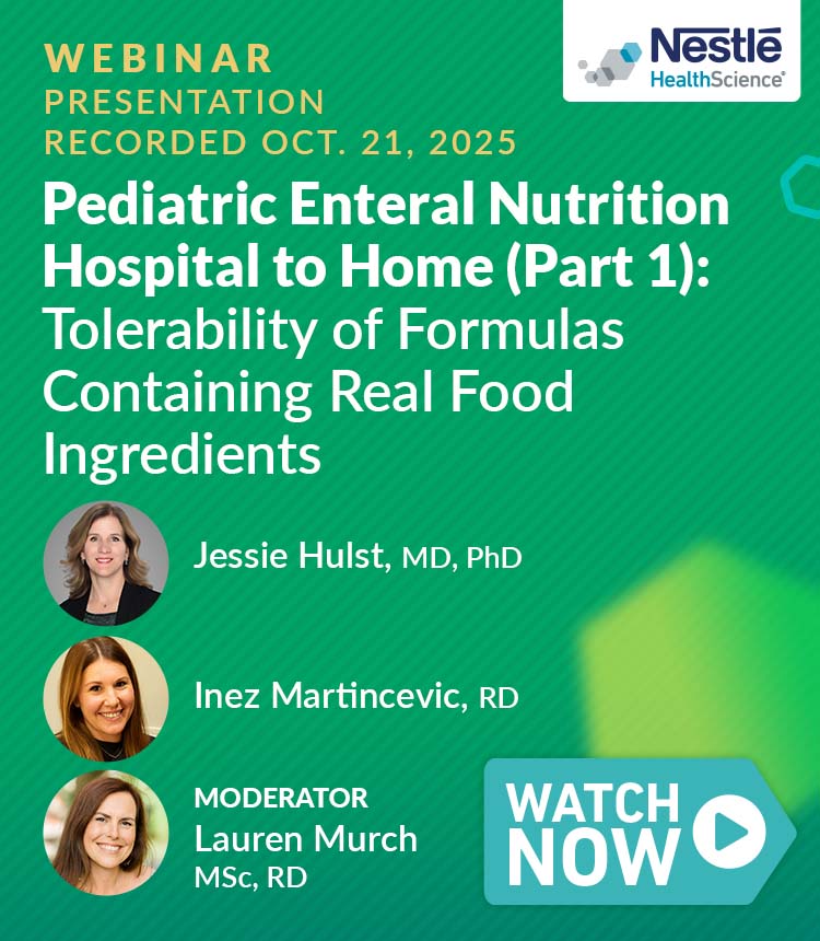 Webinar Pediatric Enteral Nutrition 