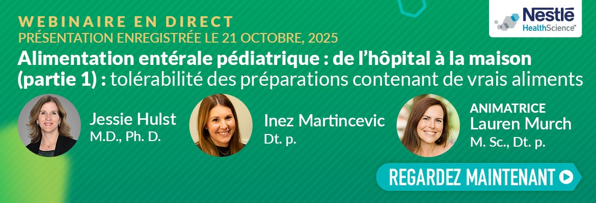 Webinar Pediatric Enteral Nutrition - FR