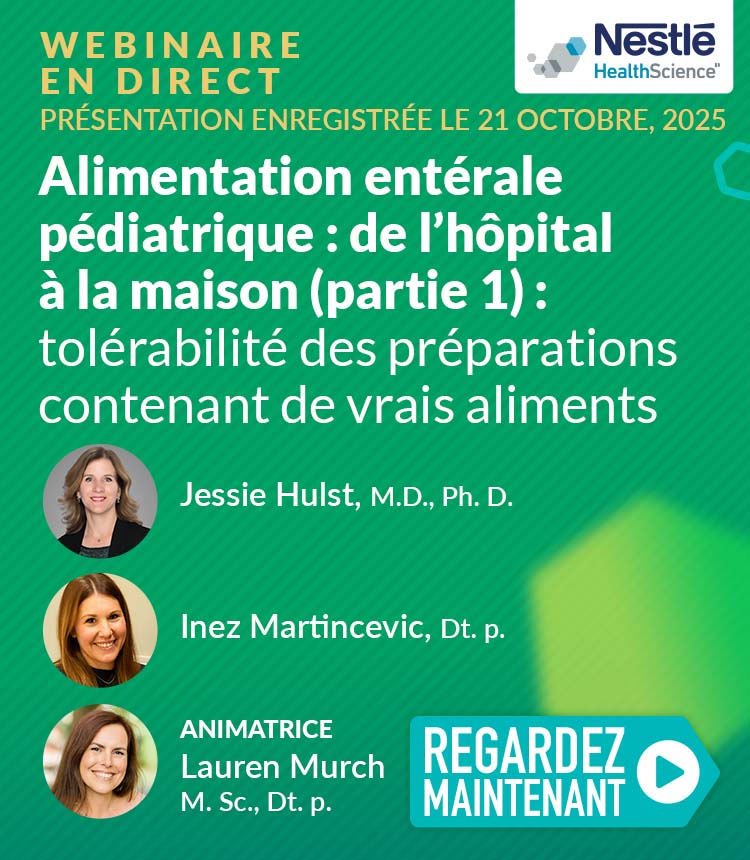 Webinar Pediatric Enteral Nutrition - FR