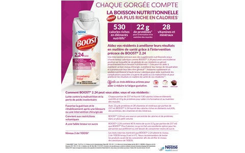 Aidez vos résidents à améliorer leurs résultats en matière de santé grâce à l’intervention  précoce de BOOST® 2.24