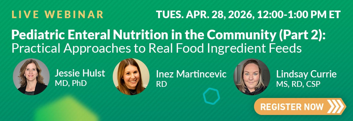 Webinar Pediatric Enteral Nutrition